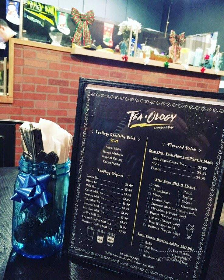TeaOlogy - Walnut, CA menu_pic