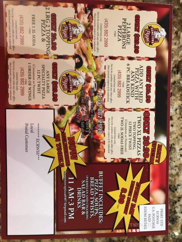 HomeTown Pizza - Wells, ME menu_pic