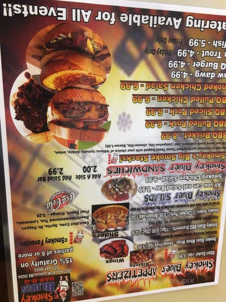 Smokeys Blues Bar-B-Q - Jackson, MS menu_pic