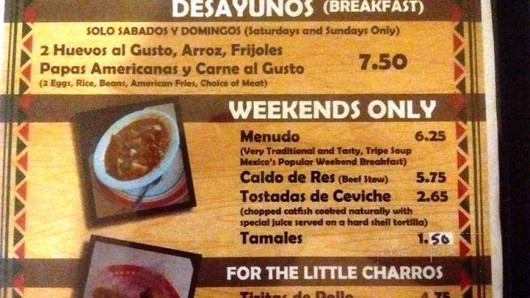 Dos Amigos Taqueria - South Beloit, IL menu_pic