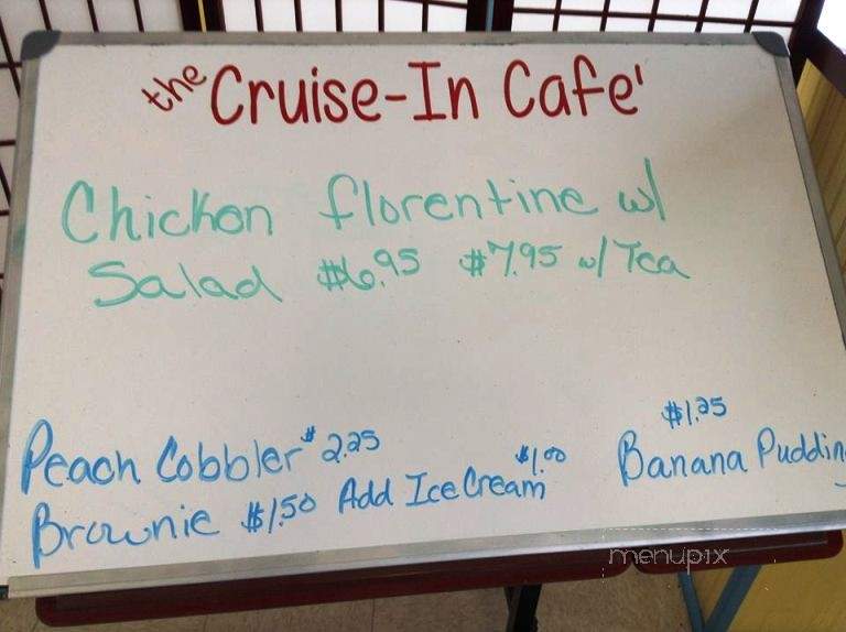 The Cruise in Cafe - Kiln, MS menu_pic