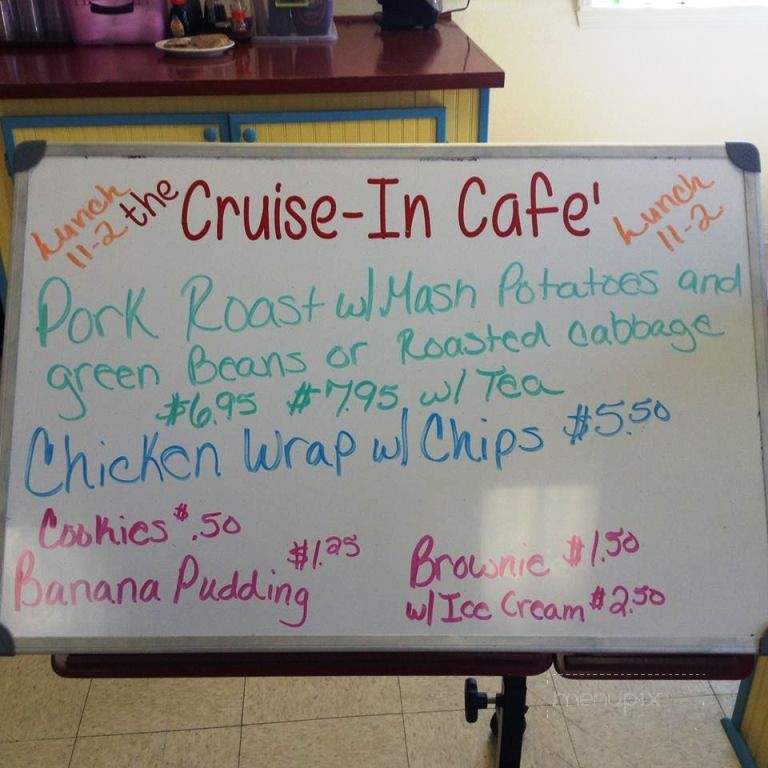 The Cruise in Cafe - Kiln, MS menu_pic