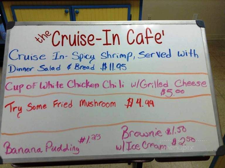 The Cruise in Cafe - Kiln, MS menu_pic