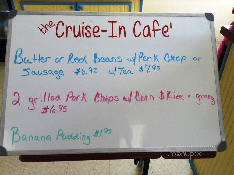 The Cruise in Cafe - Kiln, MS menu_pic