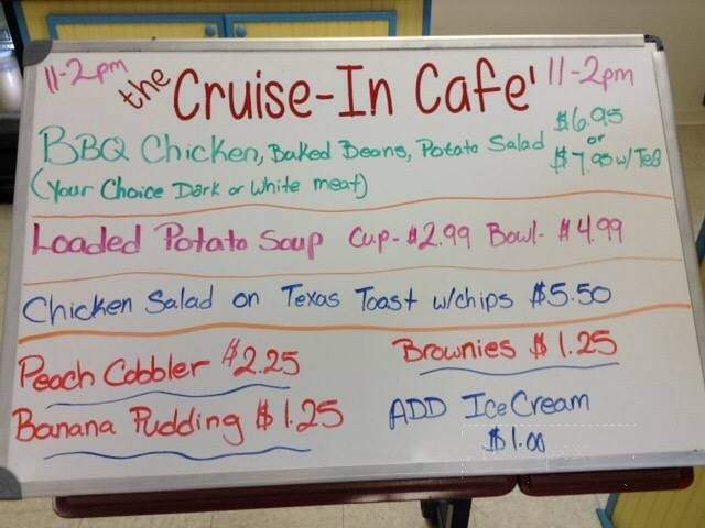 The Cruise in Cafe - Kiln, MS menu_pic