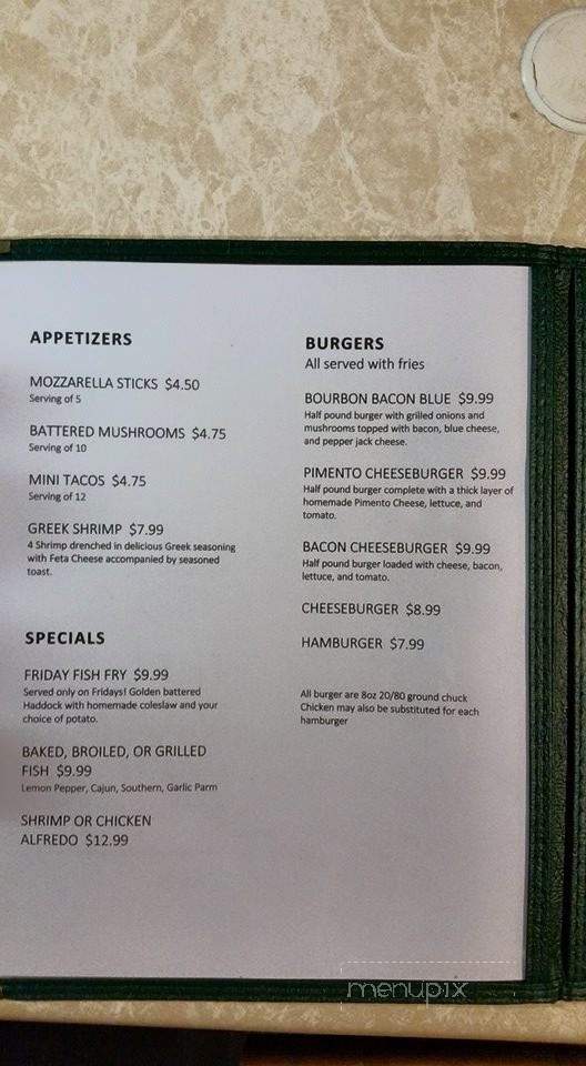 The Michaels Cabin Restaurant - Limestone, NY menu_pic