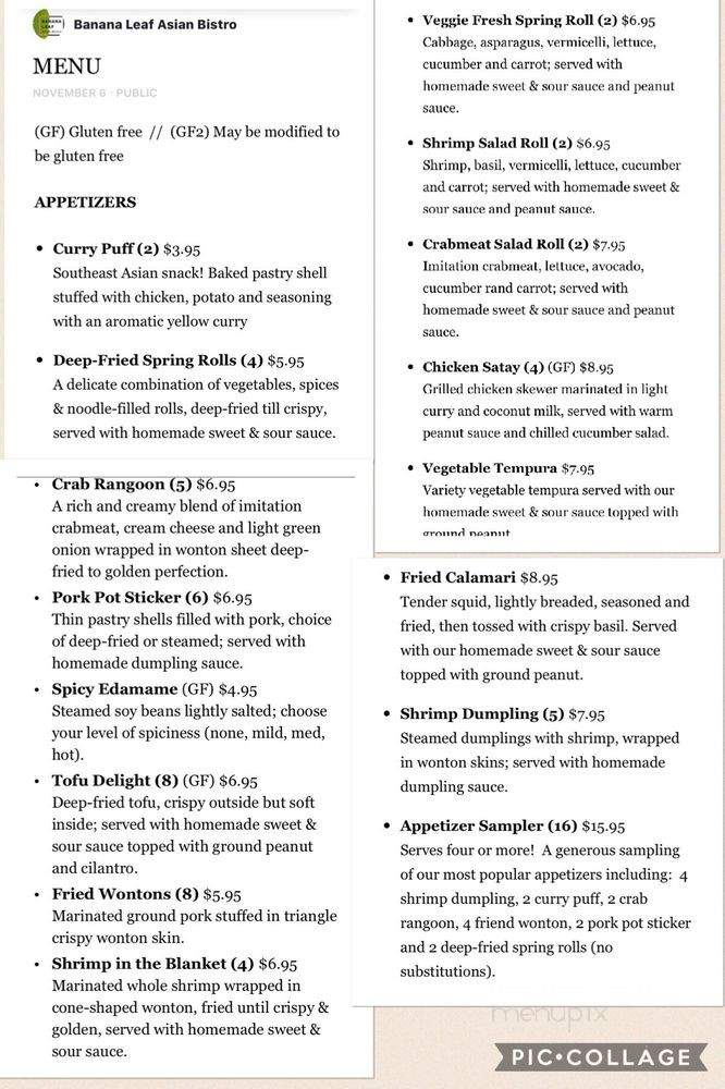 Banana Leaf - West Des Moines, IA menu_pic