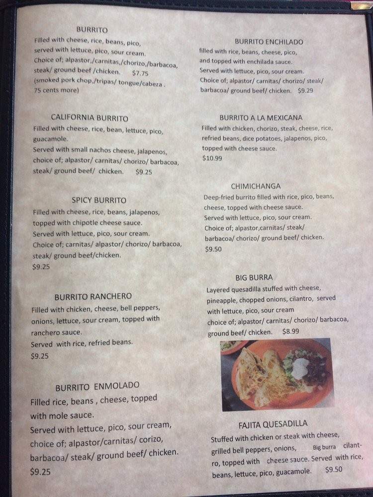 Taqueria Moroleon - Springfield, IL menu_pic
