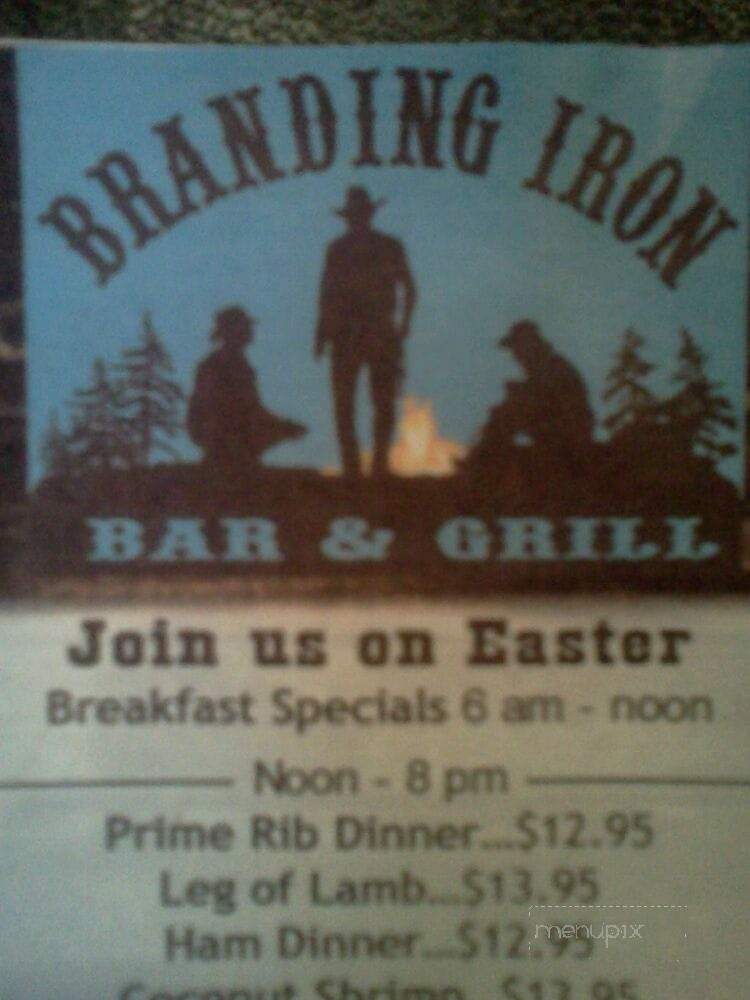 Branding Iron Bar & Grill - Buena Vista, CO menu_pic