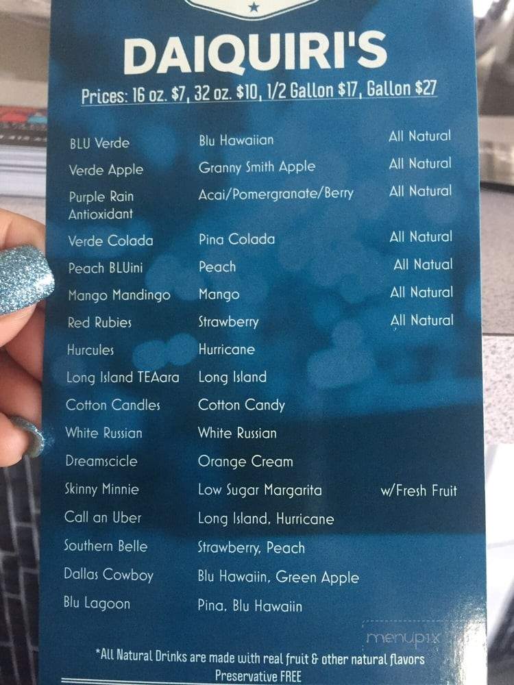Blu Verde Lounge - Arlington, TX menu_pic