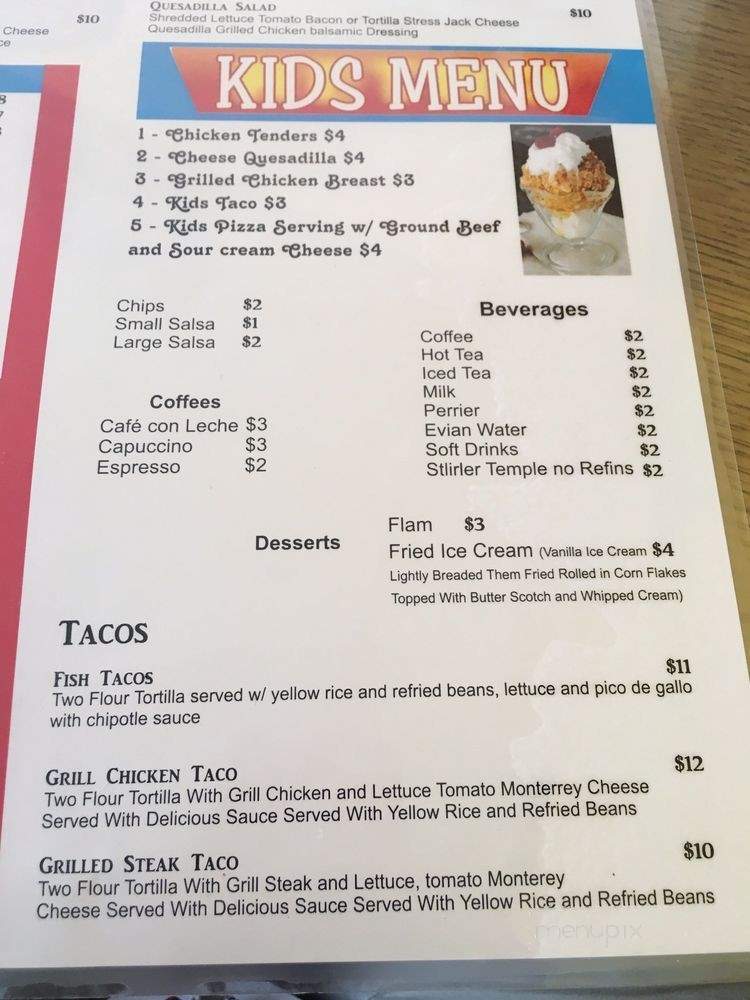 Quates Mexican Restaurant - Oakland Park, FL menu_pic