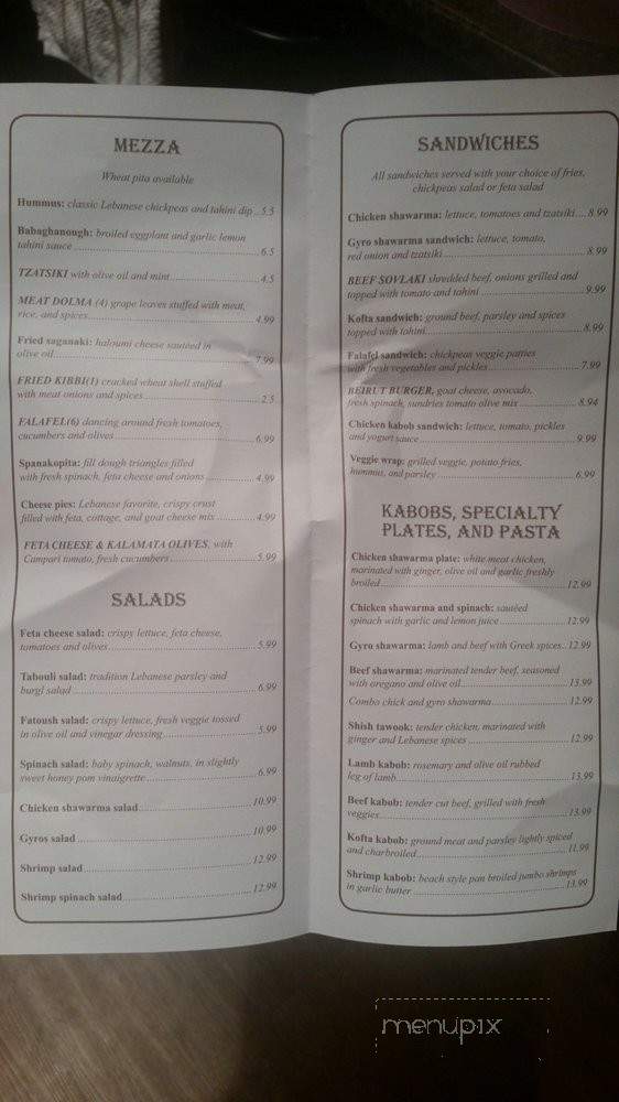 Salam Mediterranean Grill & Hookah - Humble, TX menu_pic