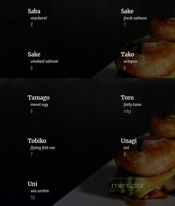 Tanoshii Sushi Mike's - Highland Park, IL menu_pic