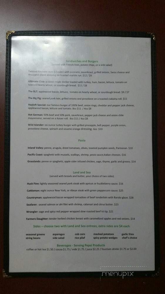 Savor-Eclectic Eats - Afton, WY menu_pic