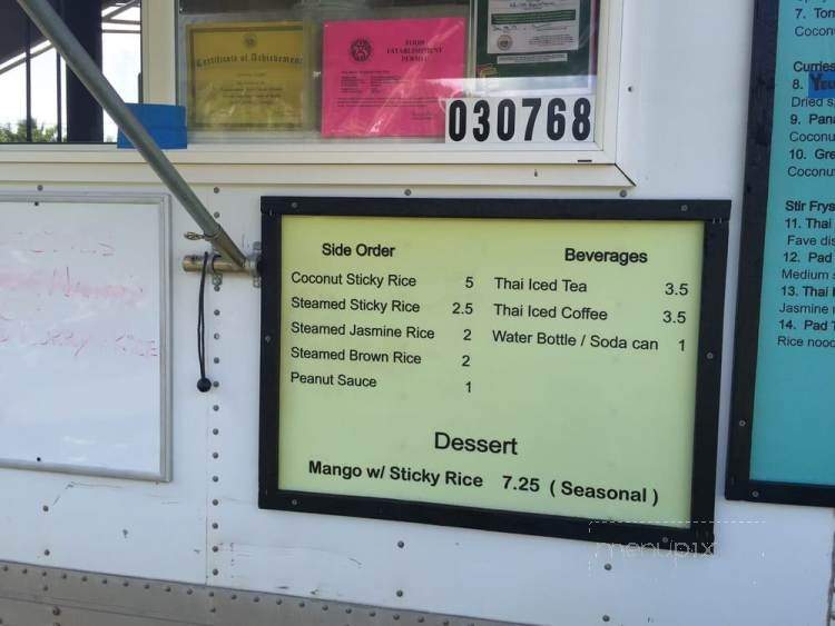 Panda's Thai Food Truck - Haleiwa, HI menu_pic