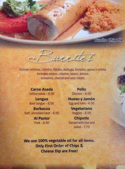 Taqueria La Unica - Logan, UT menu_pic