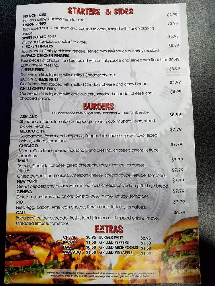Burger City - Ashland, MA menu_pic