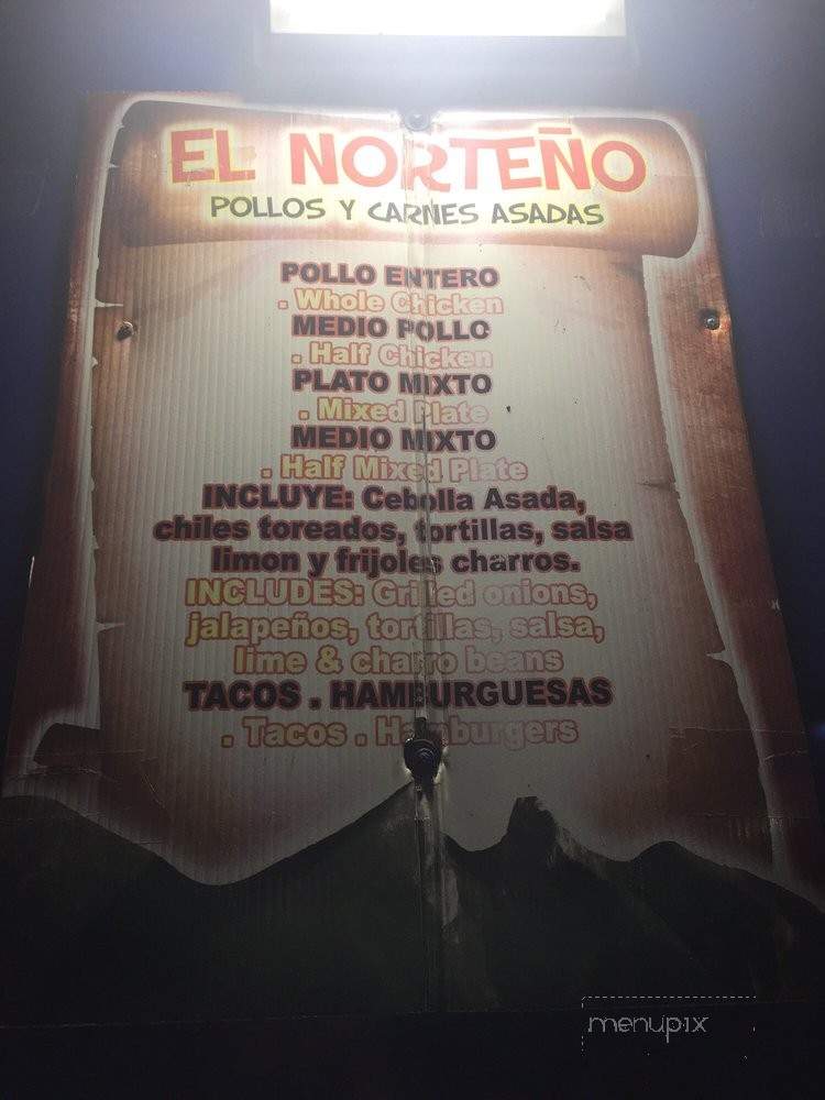 El Norteno - Houston, TX menu_pic