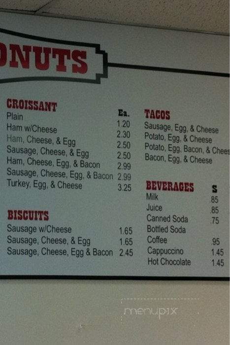 Katy Donuts - Katy, TX menu_pic