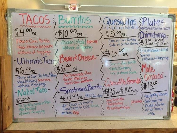 La Casita - West Glacier, MT menu_pic