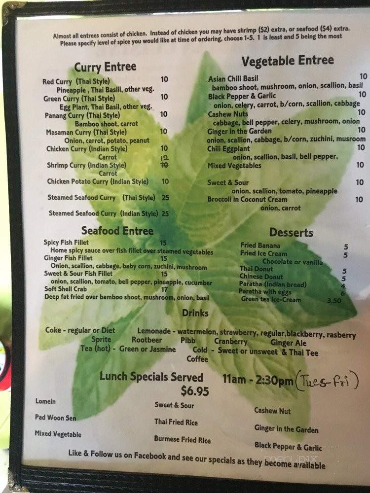Mint Asian Cuisine - Punta Gorda, FL menu_pic