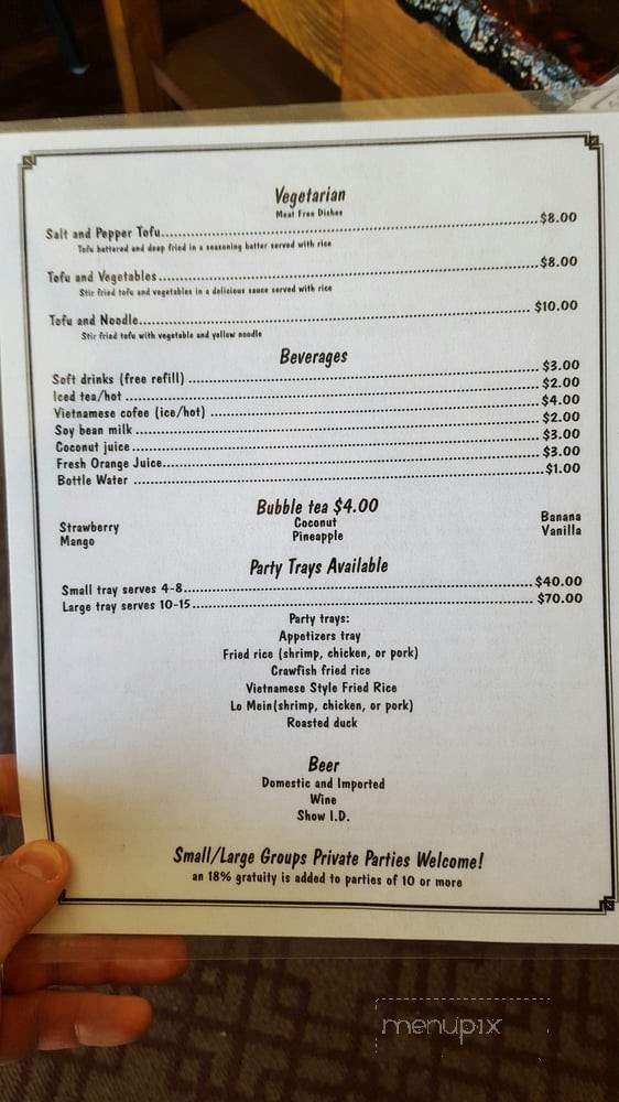 Southern Pho - Bossier City, LA menu_pic