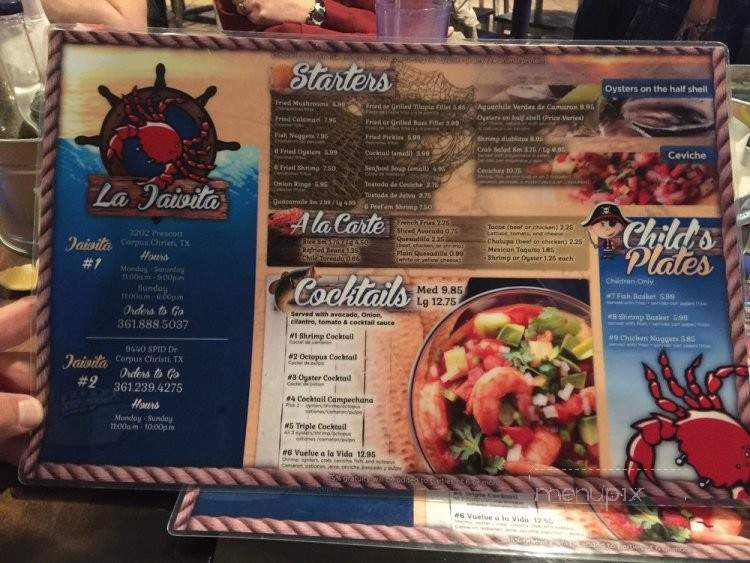La Jaivita - Corpus Christi, TX menu_pic