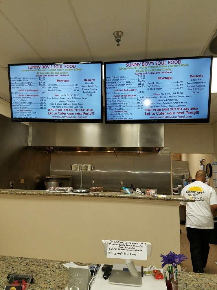 Sunny Boy's Soul Food - Murrieta, CA menu_pic