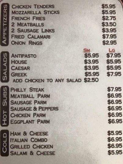 Napoli's Italian Restaurant & Pizza - Clermont, FL menu_pic