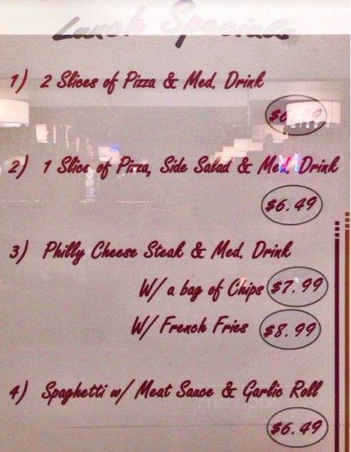 Putty's Pizza - Houston, TX menu_pic