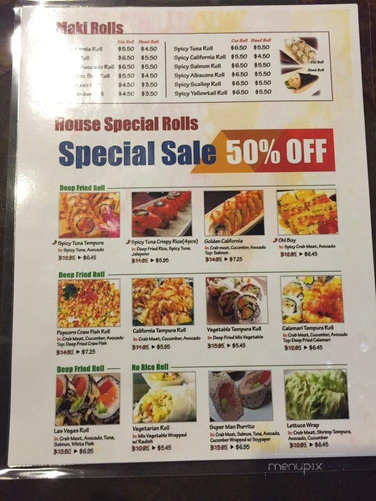 Meiga Sushi - La Habra, CA menu_pic