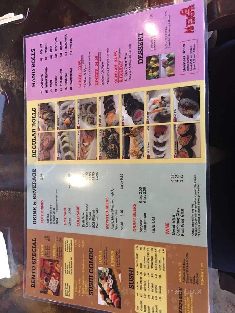 Meiga Sushi - La Habra, CA menu_pic