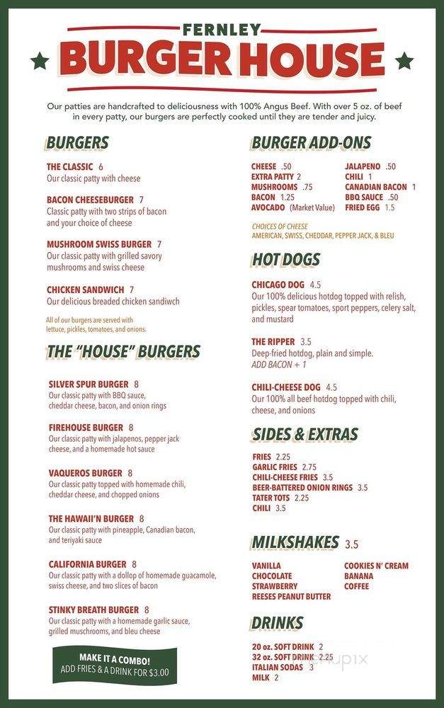 Fernley Burger House - Fernley, NV menu_pic
