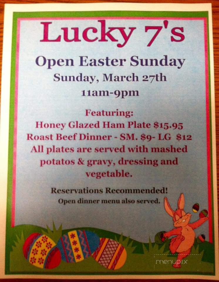 Lucky 7 Restaurant - Baraga, MI menu_pic