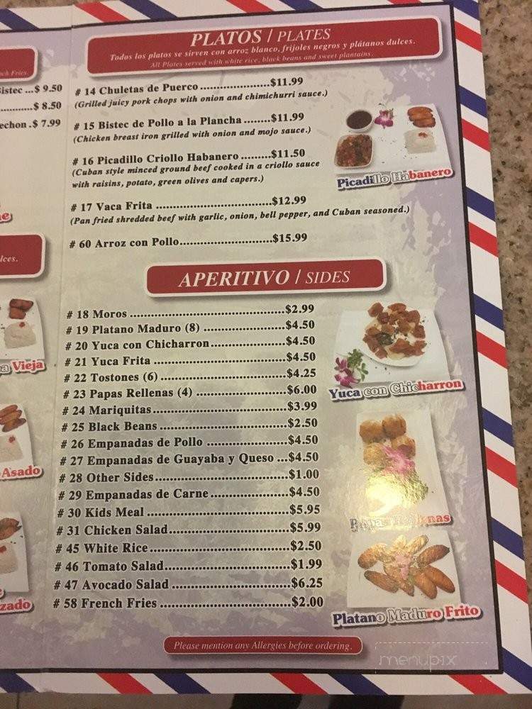 Punto Cubano Restaurant - San Pedro, CA menu_pic