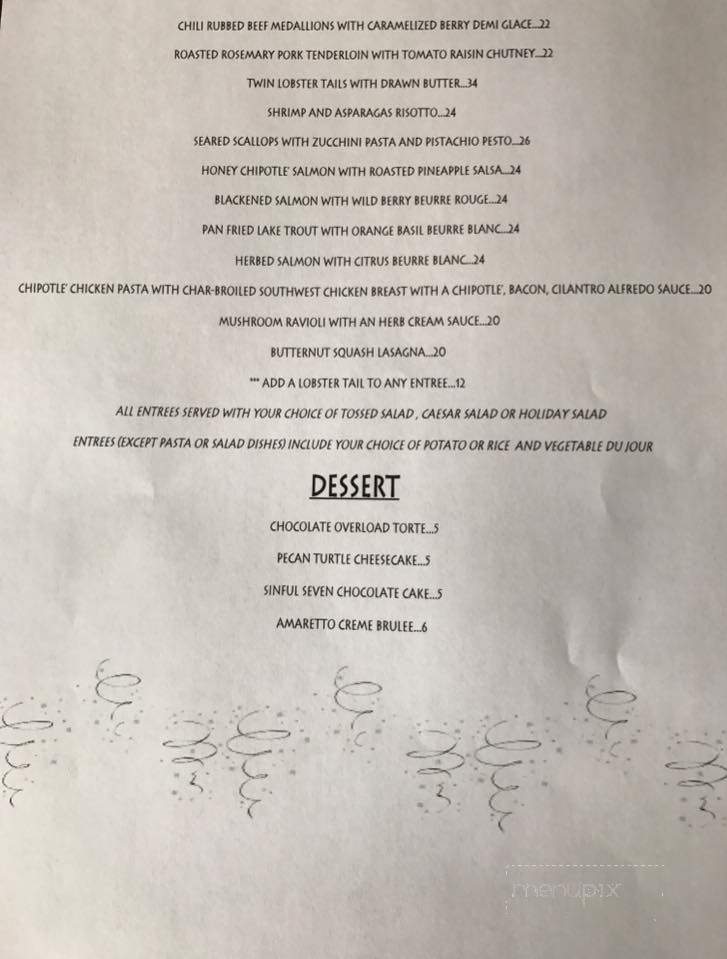 Bonfire Steakhouse - Houghton, MI menu_pic
