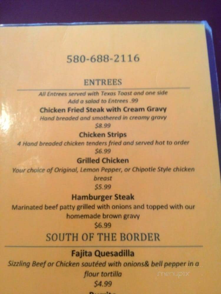Mr Joe's Grill & Drive Thrue - Hollis, OK menu_pic
