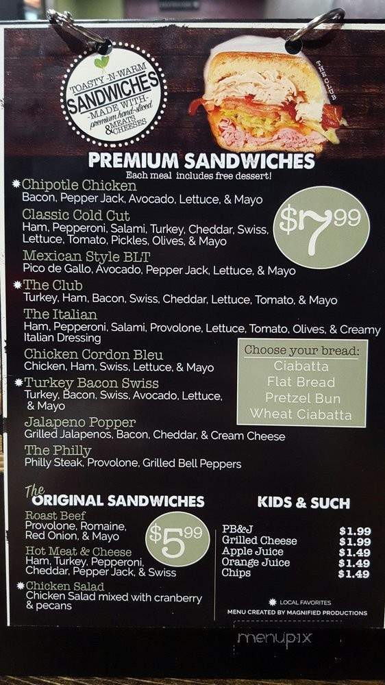 The Brick - Bowie, TX menu_pic