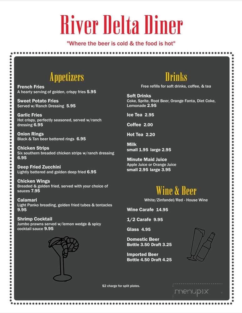 River Delta Diner - Isleton, CA menu_pic