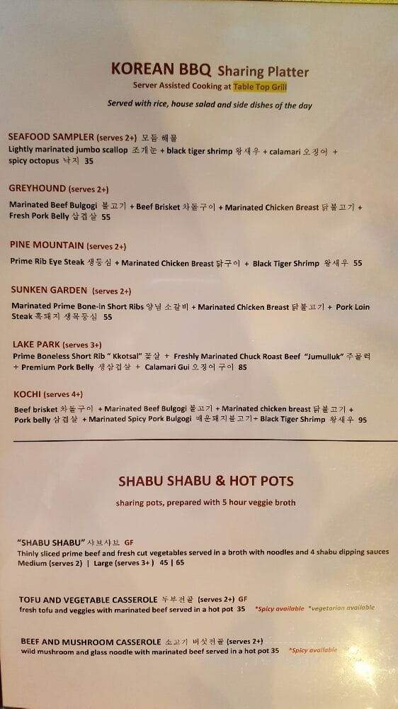 Kochi Korean BBQ & Shabu Shabu - Atascadero, CA menu_pic