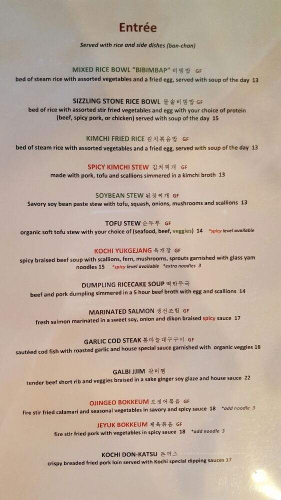 Kochi Korean BBQ & Shabu Shabu - Atascadero, CA menu_pic