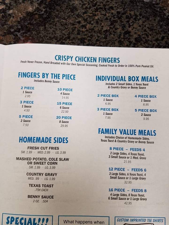 Ben's Fresh - Port Jervis, NY menu_pic
