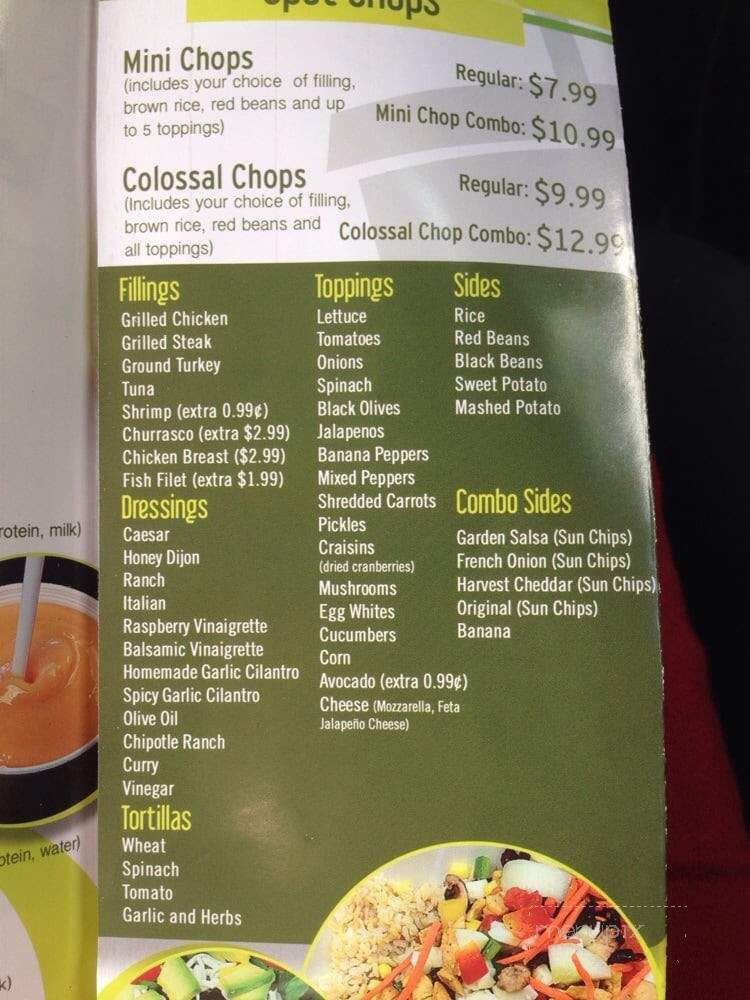 Smoothie Spot - Miami, FL menu_pic