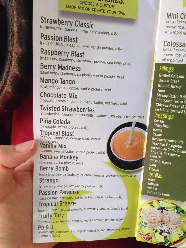 Smoothie Spot - Miami, FL menu_pic