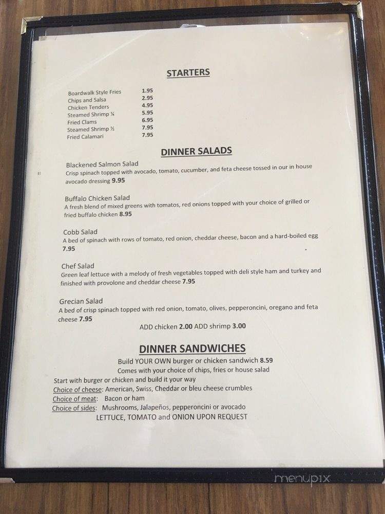 The Oak Grill - Front Royal, VA menu_pic