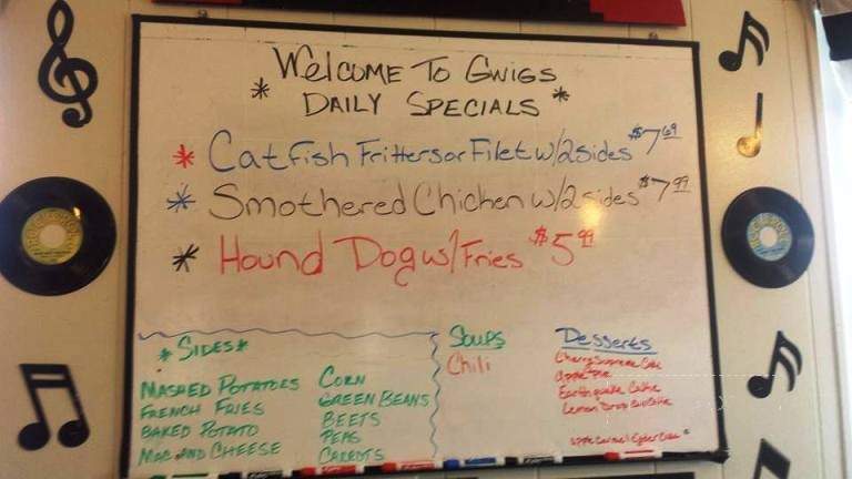 Gwig's Family Restaurant - East Alton, IL menu_pic