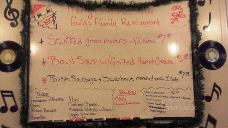 Gwig's Family Restaurant - East Alton, IL menu_pic