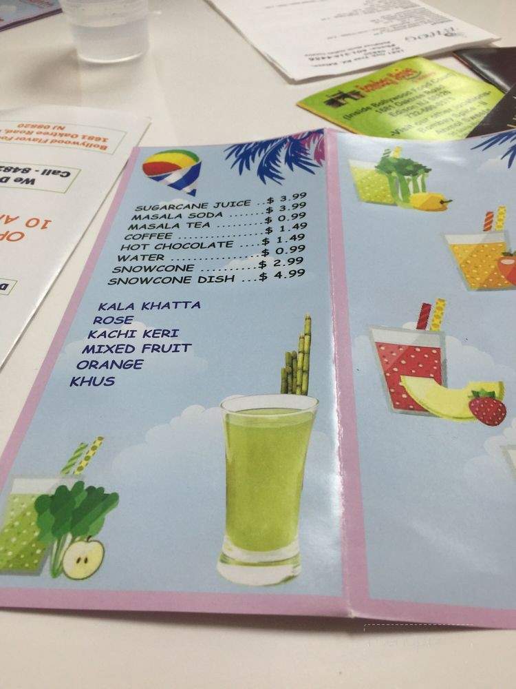 Bollywood Flavours - Edison, NJ menu_pic