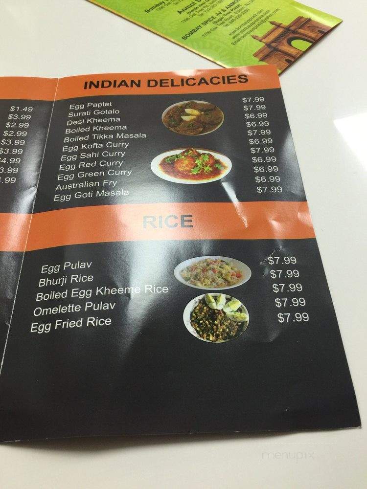 Bollywood Flavours - Edison, NJ menu_pic