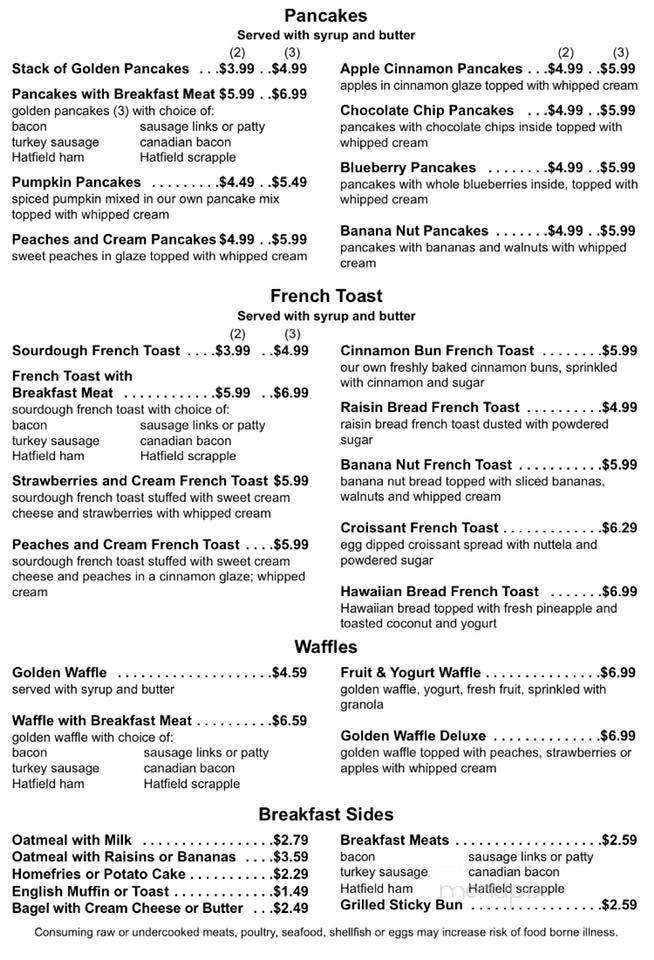 Brooks Cafe - Douglassville, PA menu_pic
